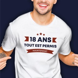 T-SHIRT 18 ANS TAILLE M