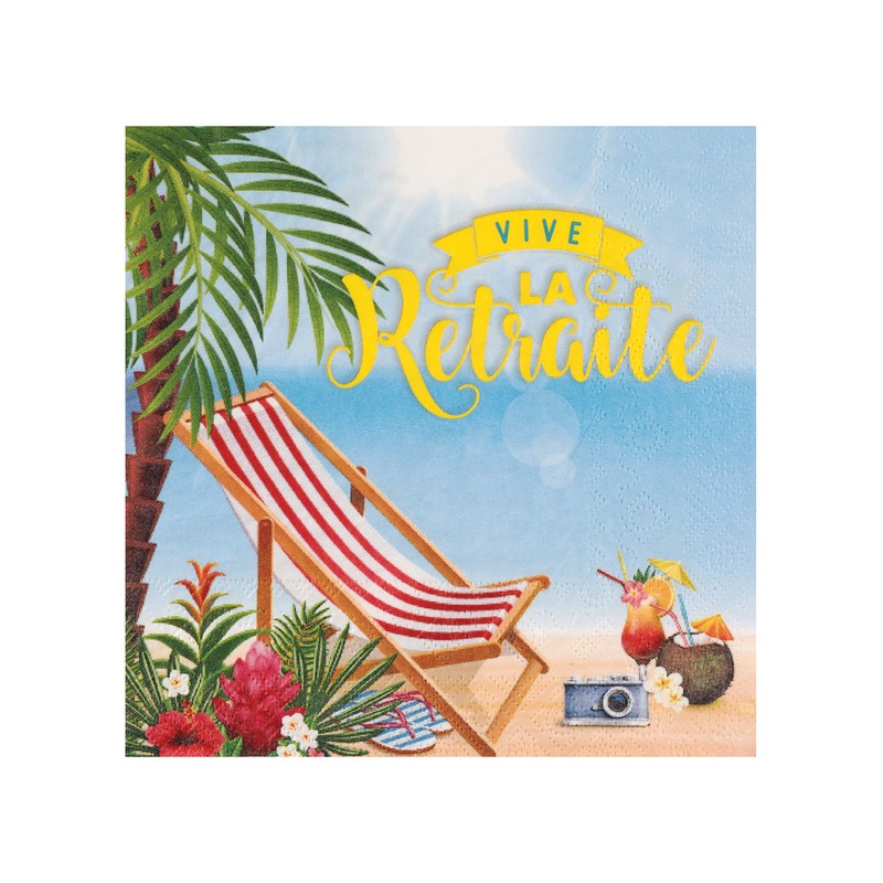 SERVIETTES RETRAITE X20