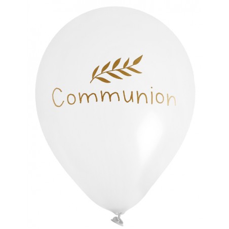 6 BALLONS COMMUNION