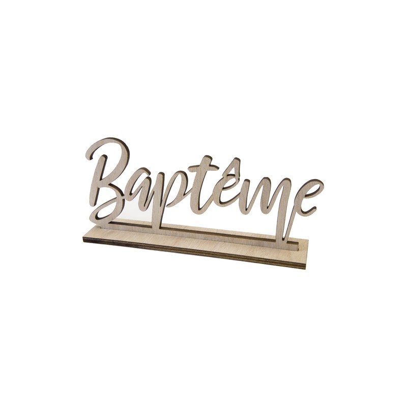 DECOR BOIS BAPTEME