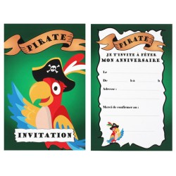INVITATIONS PIRATE X6