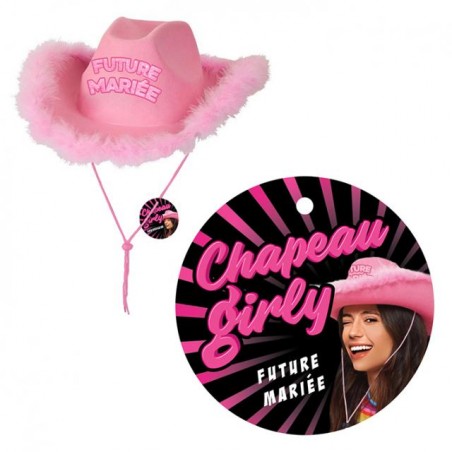 CHAPEAU COW  BOY EVJF ROSE