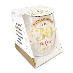 VERRE ROND 30 ANS
