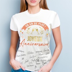 T SHIRT  ANNIVERSAIRE