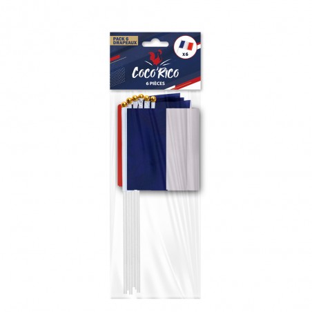 6 DRAPEAUX COCORICO