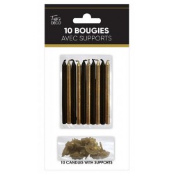 BOUGIES SUPPORTS X10 ART & DECO