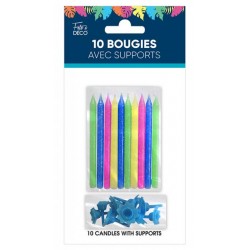 BOUGIES ET SUPPORTS X10...