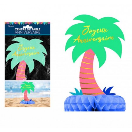 CENTRE DE TABLE TROPICAL