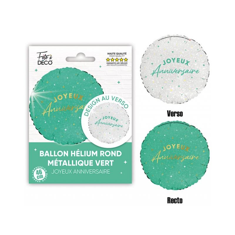 BALLON ALU VERT MENTHE
