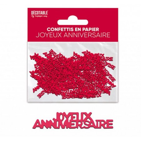 CONFETTIS ROUGE CERISE