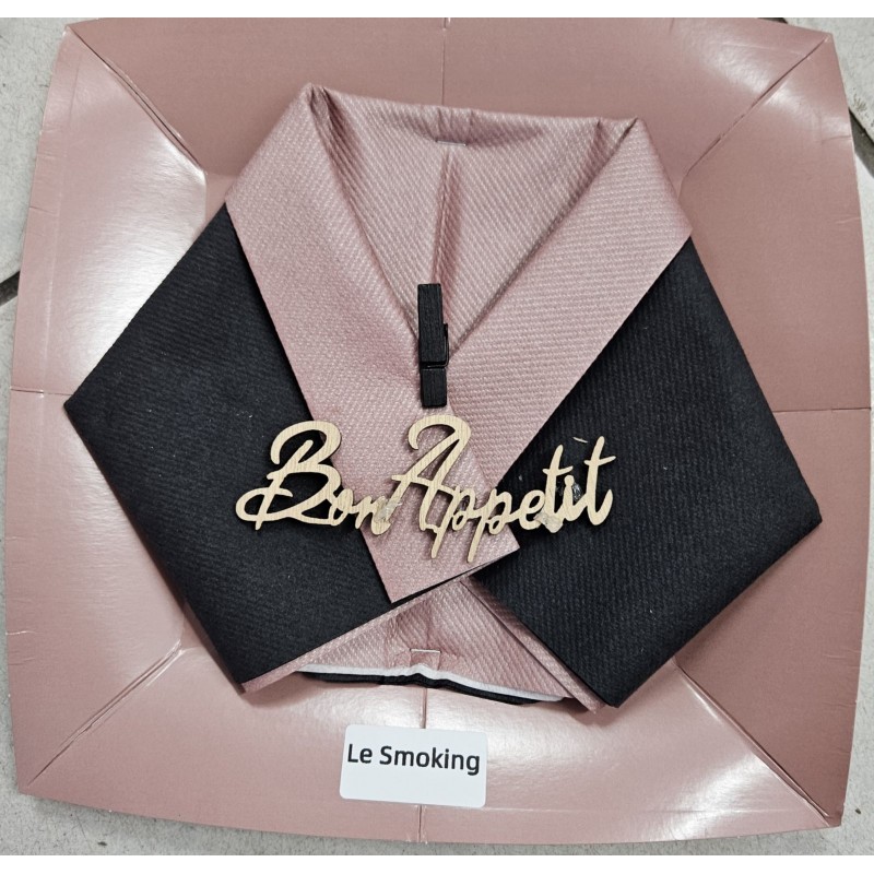 Pliage de serviette "smoking"