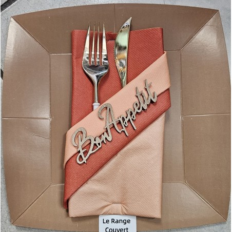Pliage de serviette "le range couvert"