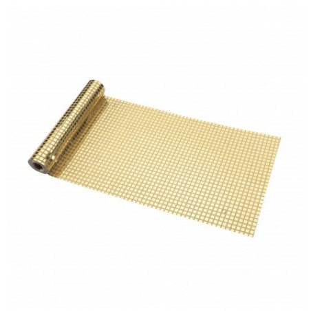 CHEMIN DE TABLE BOULE A FACETTES OR