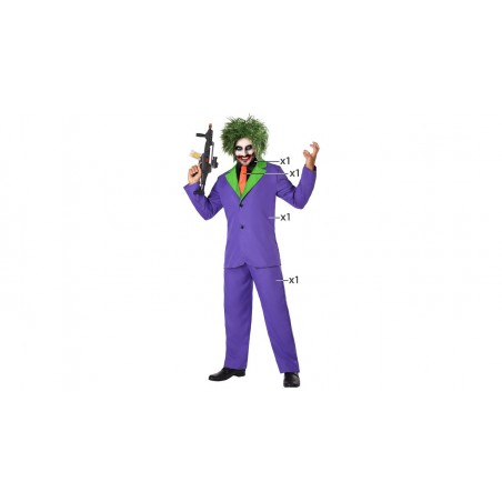 DEGUISEMENT CLOWN VIOLET XS-S