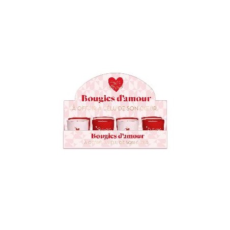 LA BOUGIE ST VALENTIN ROUGE