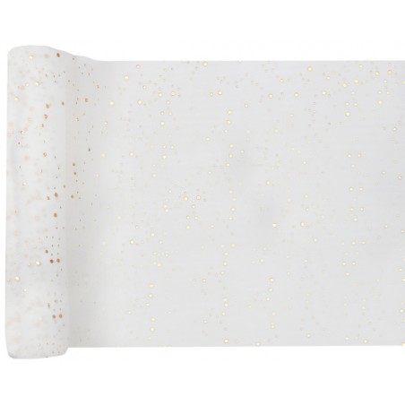 CHEMIN BUBBLES BLANC