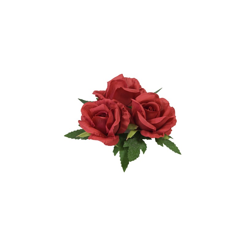CENTRE DE TABLE  ROSES ROUGE