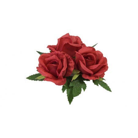 CENTRE DE TABLE  ROSES ROUGE