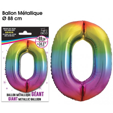 BALLON N°0 MULTI 88CM