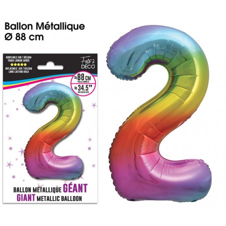 BALLON N°2 MULTI 88CM