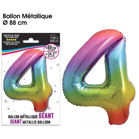 BALLON N°4 MULTI 88CM