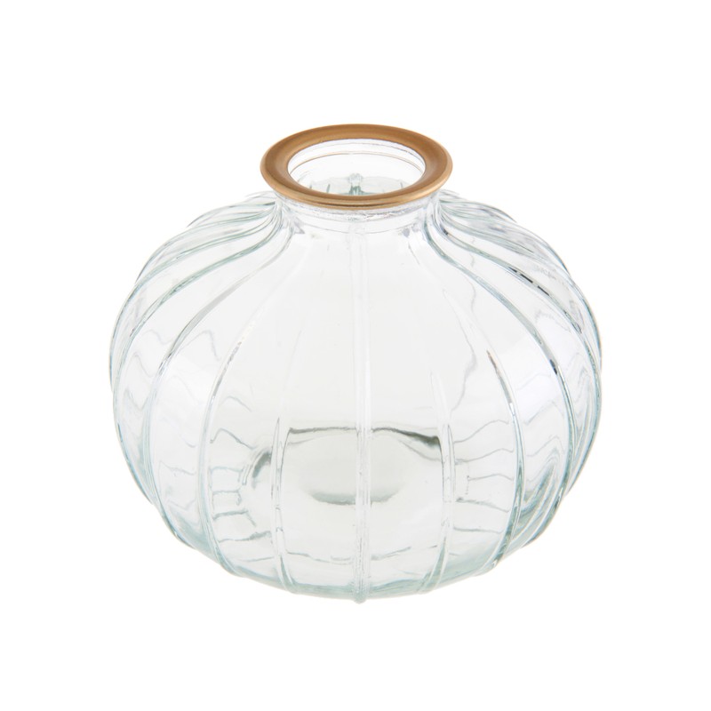 VASE BOULE DORE