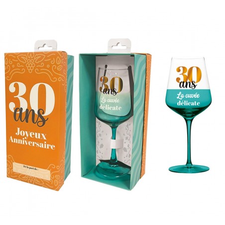 VERRE A VIN 30 ANS