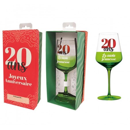 VERRE A VIN 20 ANS