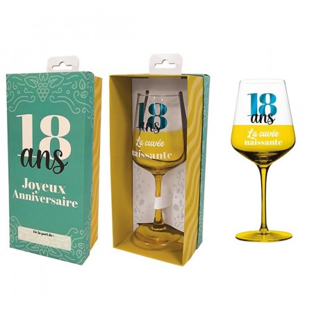 VERRE A VIN 18 ANS