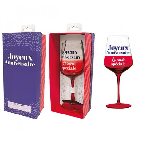 VERRE A VIN ANNIVERSAIRE