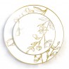 ASSIETTES FLEURS 19CM X10
