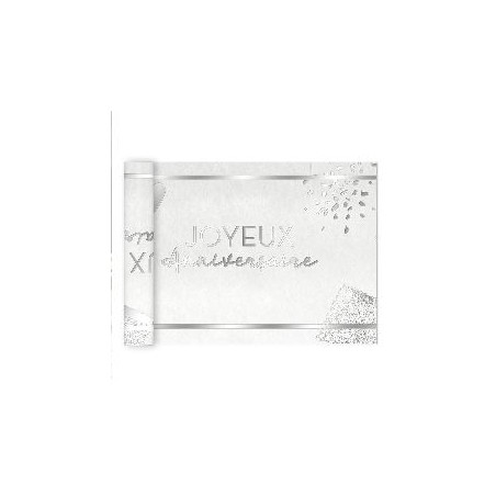 CHEMIN DE TABLE ARGENT