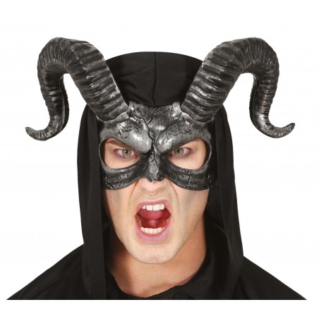 DEMI MASQUE AVEC CORNES