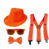 SET DE 4 PIECES SEQUINS ORANGE