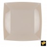 Assiettes Moyennes x8 Taupes