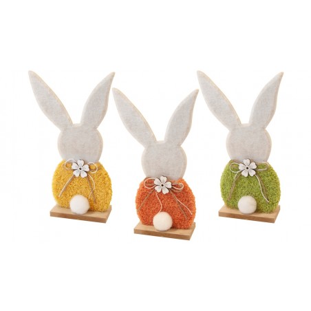 SILOUHETTE LAPIN VERT EN FEUTRINE