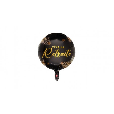 Ballon Alu retraite dorée