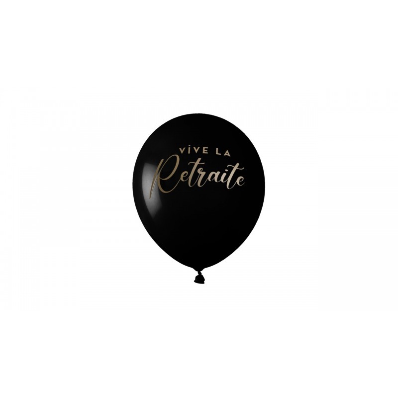 Ballons x6 retraite dorée