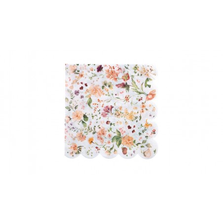 Serviettes Herbier x12