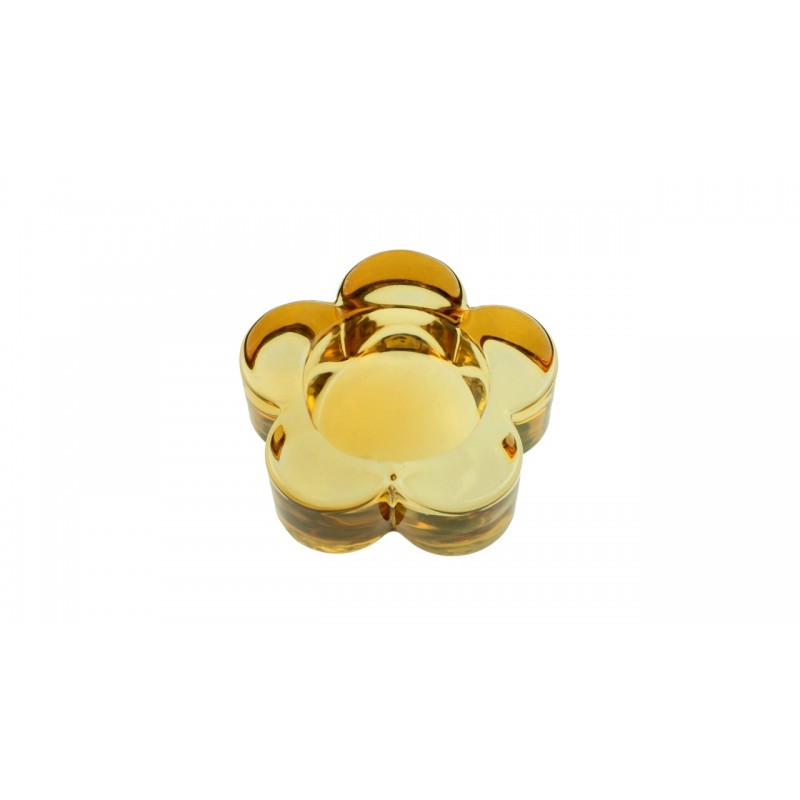 Porte Bougie Fleur jaune