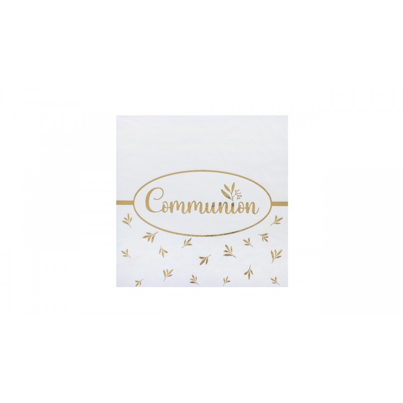Serviettes communion x12