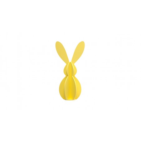 Lapin 10 x 20.5 cm jaune