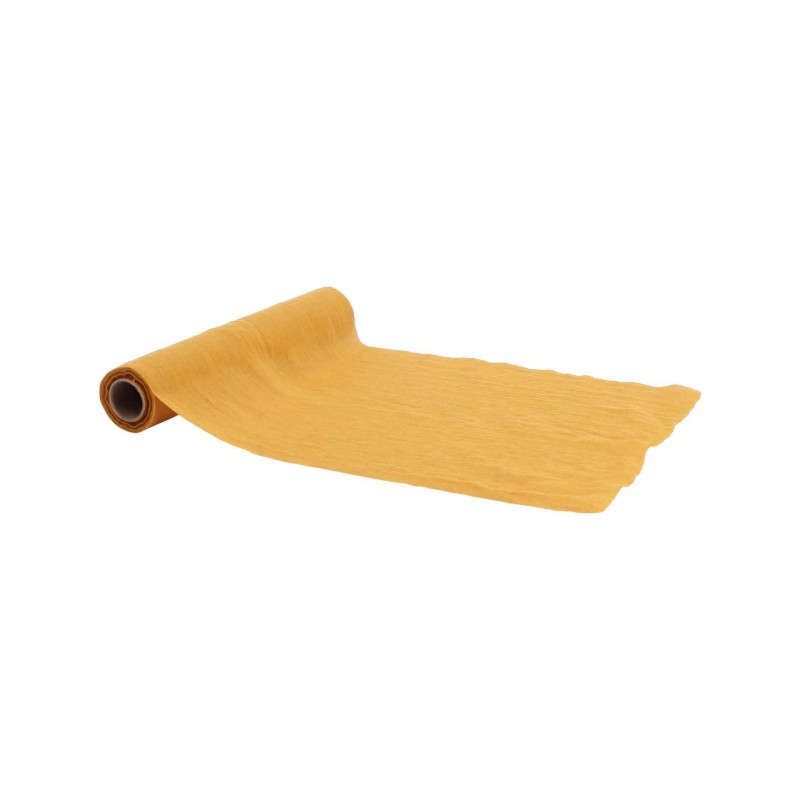 CHEMIN DE TABLE MOUSSELINE OCRE