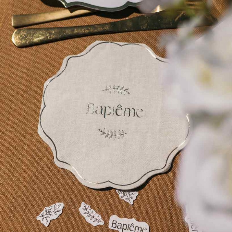 SERVIETTE BAPTEME X16