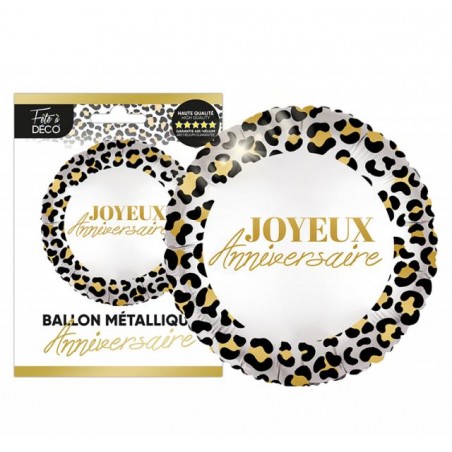 BALLON METAL LEOPARD
