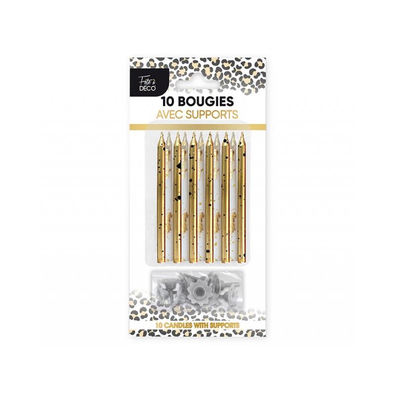 10 BOUGIES LEOPARD