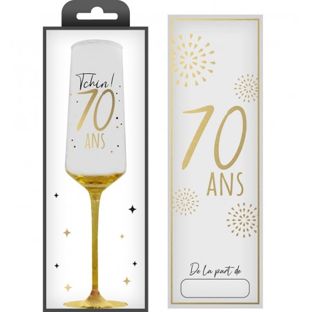 FLUTE A CHAMPAGNE 70 ANS