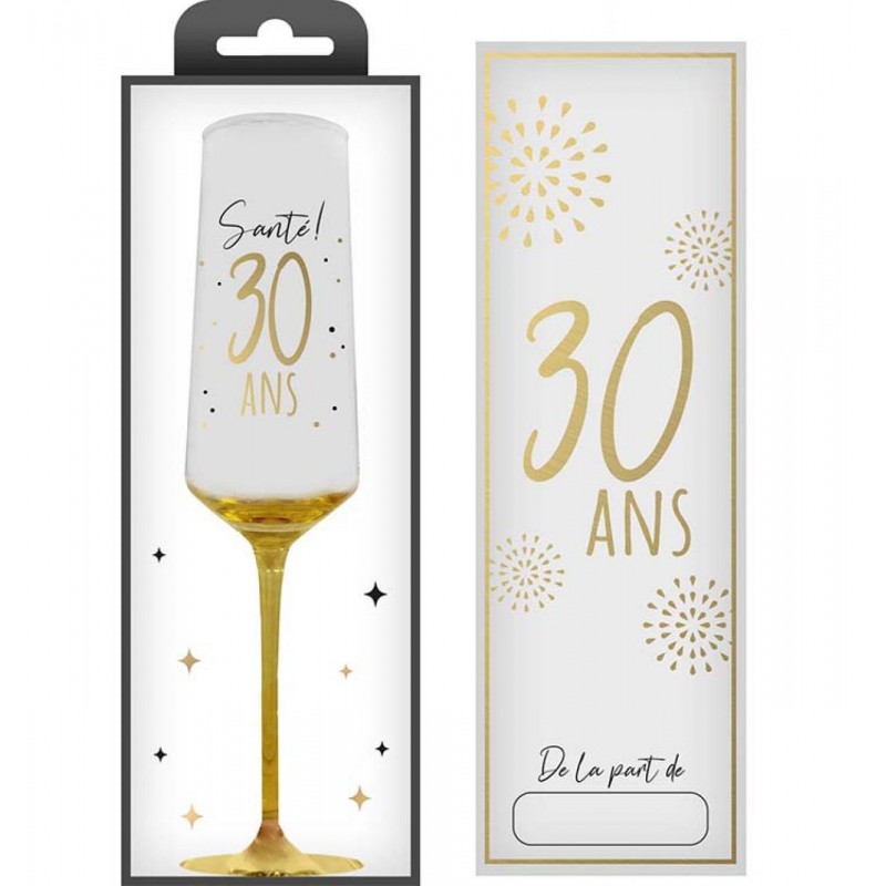 FLUTE A CHAMPAGNE 30 ANS