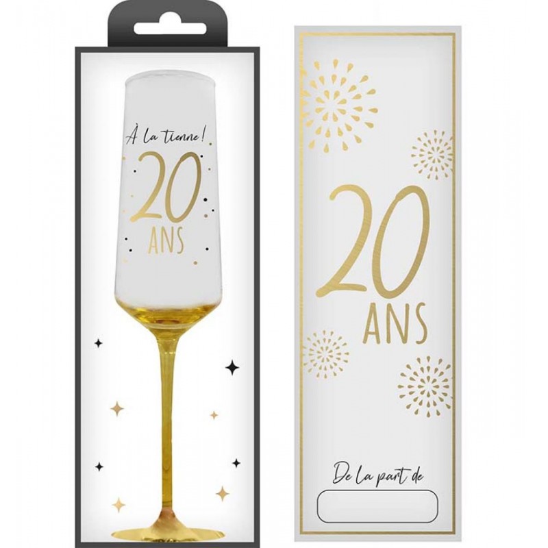 FLUTE A CHAMPAGNE 20 ANS