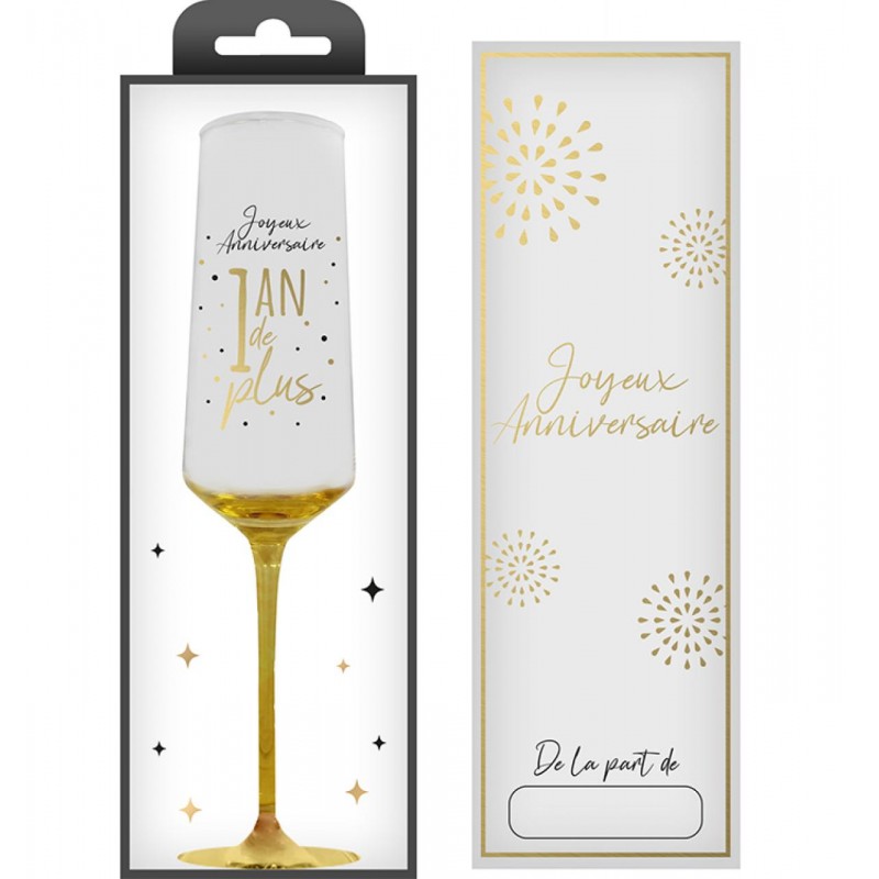 FLUTE A CHAMPAGNE ANNIVERSAIRE